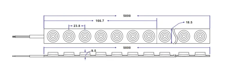 42D5050DMX RGB Flex LED Wall Washer