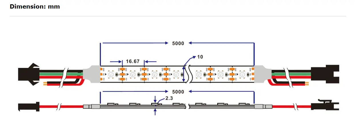 SK6812 5050 RGB LED Strip SK6812 5050 RGB LED Strip