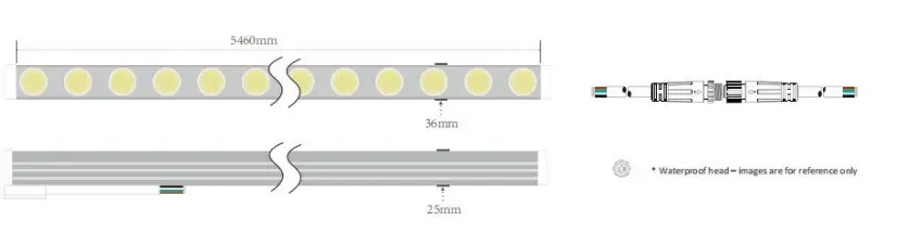 24LEDs/m DMX512 5050 RGBW 3D Flex Wall Washer