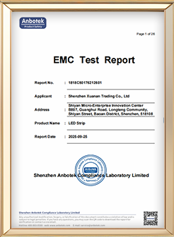 LED Strip Light Certificates LED Strip Light Certificates